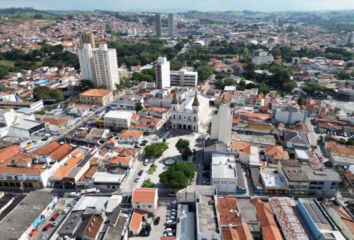 Vista aérea do centro de Jacareí
